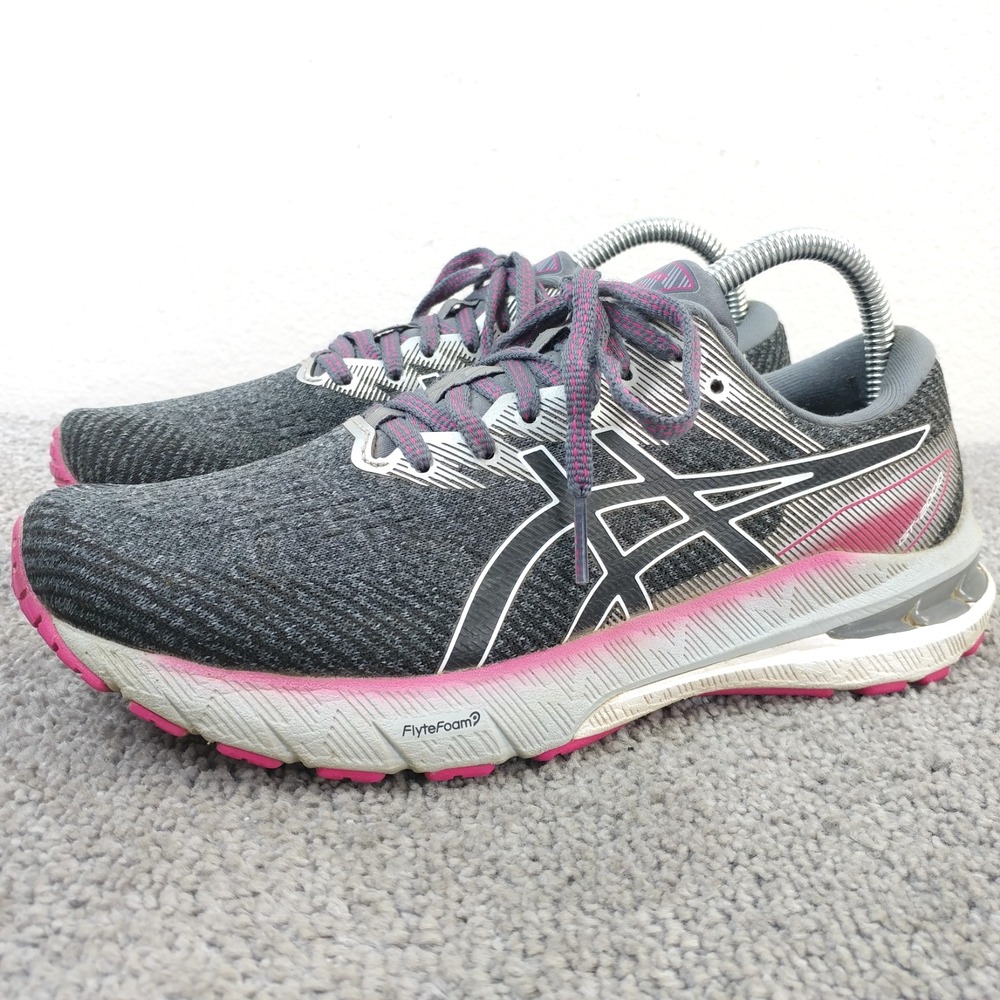Asics GT 2000 10 Womens Size 8 Running Shoes Gray Pink Sneakers 1012B045